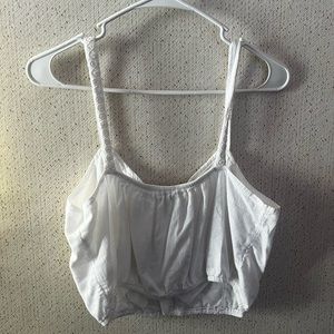 White laced tank top from American Eagle size medium never worn